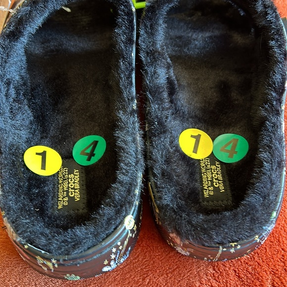 Harry Potter Vera Bradley,Crocs Size 14 Sandals Wizarding World Fur Lined Slides - Picture 3 of 11